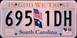 State License Plates In God We Trust Carolina In God We Trust Flag License Plate In 2020 License Plate State License Plate Number Plate