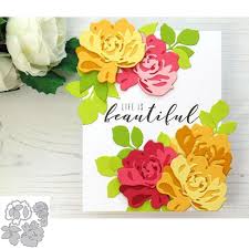 The most common rose cut out material is metal. Die Cut Embossing Machines Rose Panel Metal Cutting Dies And Stamps Stencils Diy Scrapbooking Album Card Crafts Constructoravigil Com