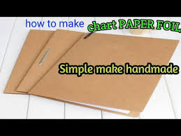 How To Make A Simple Chart Paper File Handmade Folder Youtube