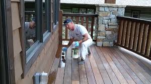 Start with a great deck, add the right stain or other finish, and you've got an outdoor room to enjoy the summer in washington! Clear Coating An Exotic Wood Deck How To Stain A Deck Youtube