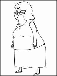 Bob's burgers colouring book for children. Printable Coloring Pages Bob S Burgers 5