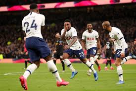 football premierleague tottenham star steven bergwijn scores on his debut with spurs first shot against man city after 63 minutes tottenham ronaldo fa cup