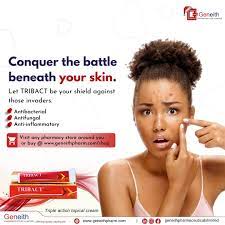 Say no to those stubborn skin issues, your skin deserves the best! Tribact  is available in all pharmacy stores near you and you can also order on our  website @ www.geneithpharm.com/shop Trust