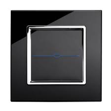 Crystal Ct 1 Gang Touch Light Switch Black In 2020 Touch Light Switch Wireless Light Switch Modern Light Switches