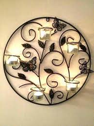 Pin By Lana On Home Decor Statue Candle Wall Decor Decorative Iron Wall Art Metal Butterfly Wall Art