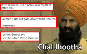 Akshaykumar S Chal Jhootha Dialogue From Kesari Is Making The Internet Go Crazy Click To See Bizarre Memes Memes Akshay Kumar Going Crazy Free download hd or 4k use all videos for free for your projects. chal jhootha dialogue from kesari