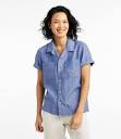 Women's Premium Washable Linen Camp Shirt, Short-Sleeve at L.L. Bean