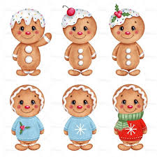 Winter Christmas Gingerbread Man Cookie Clipart Digital Etsy Christmas Gingerbread Christmas Gingerbread Men Christmas Drawing