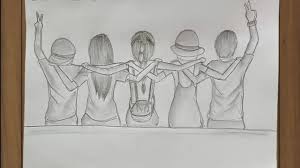 We would like to show you a description here but the site won't allow us. Best Friends Drawing How To Draw A Five Friends Drawing Youtube