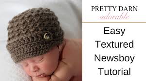 After much searching for a hat pattern on the internet, to no avail, i developed this newsboy cap knitting pattern (sometimes called a baker's boy hat). Free Crochet Baby Newsboy Cap Pattern Tiny Textures Pretty Darn Adorable