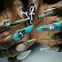 Cleopatra nails | Egyptian nails, Art deco nails, Nail art rhinestones