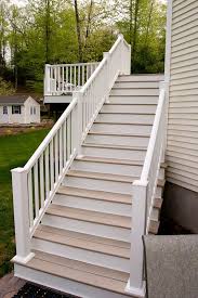 Composite Deck Stairs Glastonbury Ct Deck Stairs Outdoor Stairs Deck