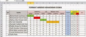 Jul 07, 2021 · sahabat guru, didalam postingan ini kami akan sajikan format daftar hadir siswa (xls) yang bisa digunakan sebagai dokumen/buku catatan kehadiran siswa dikelas tahun ajaran 2021/2022 mengingat tahun ajaran baru akan segera dimulai, maka kegiatan yang pertama sekali akan dilaksanakan adalah masa pengenalan lingkungan sekolah (mpls) akan. Format Absen Siswa Excel Guru Sd Smp Sma Smk Kurikulum 2013 Rpp Kurikulum 2013 Sma Smp Sd Baru