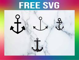 Rose flowers svg craft pattern. Free Anchor Svg