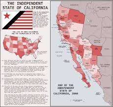Independent State Of California By Https Www Deviantart Com Rubberduck3y6 On Deviantart Imaginary Maps Alternate History Infographic Map