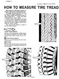Commercial Truck Tire Tread Depth Illustration For Dot