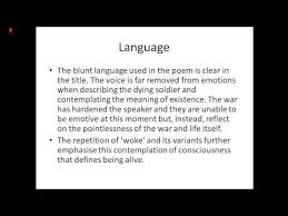 Youtube Wilfred Owen Aqa English Literature Analysis