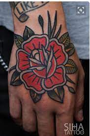 Traditional Flower Tattoo Traditional Tattoo Flowers Traditional Rose Tattoos Tattoos
