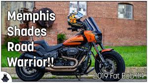Memphis Shades Road Warrior On The 2019 Fat Bob Fxfbs Screen Sizing And Variances Youtube