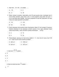 1 Hasil Dari 72 56 8 Adalah A 79 C 2b 2 D 792 Dalam Sebuah Kompetisi Matematika Dari 50 Soa Math Sheet Music Math Equations