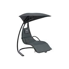 Hesperide Transat Suspendu Majorque Gris Ardoise Transat Hamac Balancelle Bain De Soleil Design