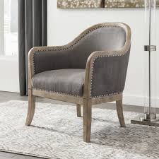 Graham Farmhouse Accent Chair In 2020 Brown Accent Chair Stylish Accent Chairs Accent Chairs For Living Room
