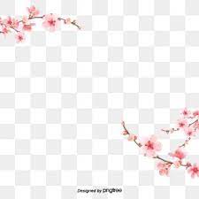 The Pink Cherry Blossoms Frame Decoration Png And Psd Hd Flowers Floral Cards Design Cherry Blossom