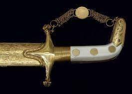 gold presentation sword texas darrell royal lot 930
