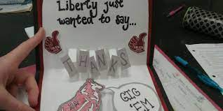 With the folded side facing you, cut two 1.5 inch slits. Art Students Create Cards To Say Thank You Wingspan
