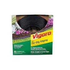 Most edging i found required digging. Vigoro 60 Ft No Dig Landscape Edging Kit 3001 60hd The Home Depot