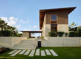 Concrete can be treated with stains or dyes to create a variety of hues and textures or. Modern Custom Beach House Kauai Hawaii 12 Idesignarch Interior Design Architecture Interior Decorating Emagazine