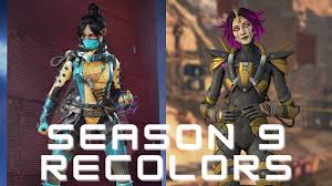 Here are all leaks we know so far for the upcoming season: Season 9 Leaked Recolors Valk Legendary Skins 5 Free Apex Packs L Apex Legends Youtube