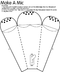 Different colored microphone icon buttons. Make A Mic Coloring Page Crayola Com