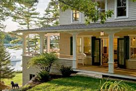 Farmhouse floor plans (or farmhouse style house plans) may feature a porch with simple round or square columns extending to the porch floor, with a balustrade between the. Wraparound Porches Have Curb Appeal Covered