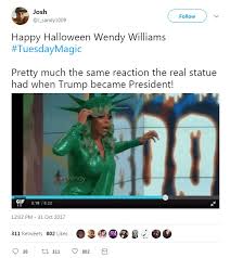 Dressed in a sparkling statue of liberty getup, williams began to slur her words as she announced the contest winners and wobbled backward before dropping to the floor without warning. Wendy Williams Brags That She Was Trending After Fainting Daily Mail Online