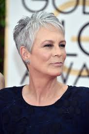 Here we have another image jamie lee curtis short straight pixie hair style featured under jamie lee curtis haircut for real short hair length to style on yourself at your old age. Gray Hair How To Make The Most Of Going Gray Allure