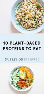 10 Plant Based Protein Sources You Should Be Eating Nutrition Stripped Plant Protein Recipes Easy Healthy Recipes Plant Based Protein