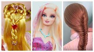 Barbie Doll Hairstyles For Long Hair Do In 2020 Step By Step At Home Barbie Doll Hairstyles Barbie Hair Hair Transformation