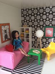 Dollhouse Living Room With Ikea Dollhouse Furniture And Diy Pieces Ikea Dollhouse Doll House Dollhouse Living Room