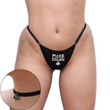 Calcinha fio dental com frases erótica  Palavra Picantes com Regulagem  Sensual - PUXE PARA O LADO E CHUPE - Corre Que Ta Baratinho