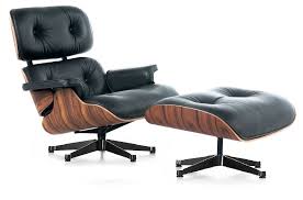 Eames Lounge Chair Ottoman Zwart Retro Living