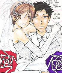 Mori ouran host club fanart. Mori Haruhi Wedding By 13671onin On Deviantart