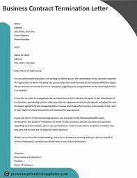 Business Contract Termination Letter Template Unique Business Contract Termination Letter In 2020 Business Letter Template Business Letter Business Letter Format