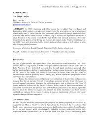 Through the study of the border dispute between argentina and chile in patagonia, the article offers a reflection and an example of the use of geographical knowledge in claiming territorial sovereignty. Pdf The Beagle Conflict