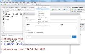 Apply R Blogging From Rstudio With Blogdown Package Blog Helpful Hints How To Apply
