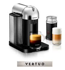 Extra large 54oz water tank and a very large 17 count used capsule container. Nespresso Vertuo Coffee Espresso Machine By Breville With Aeroccino Milk Frother Chrome Canadian Tire