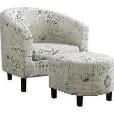 Ferncroft Beige Accent Chair Ottoman Accent Chairs Beige Fabric Accent Chair Linen Accent Chairs Chair And Ottoman