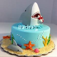 Bizcocho De Baby Shark Para Niño Pasteles De Tiburones Pastel De Tiburon Pastel De Cumpleanos Infantiles Pastel De Fiesta