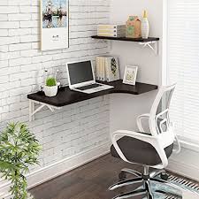 Bjlwt Folding Table Wall Mounted Wall Table Home L Type Desk Wall Corner Computer Desk Corner Desk Black Size 10060cm In 2020 Home Decor Wall Table