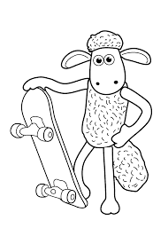 They're easy to print out and give to the kids at a moment's notice. Https Coloring 4kids Com Shaun The Sheep Cartoon Coloring Pages For Kids Printable Free